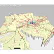 Population Elevation overlaid with Population Density